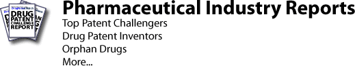 Pharmaceutical Industry Reports: pharmaceutical industry reports: Detailed information on FDA-approved pharmaceutical drugs. Patent inventors, patent challenge, orphan drugs...