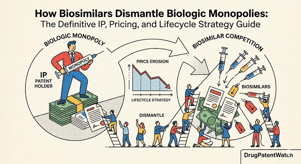 How Biosimilars Dismantle Biologic Monopolies: The Definitive IP, Pricing,  and Lifecycle Strategy Guide