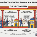 How Drug Companies Turn 20-Year Patents Into 40-Year Monopolies image