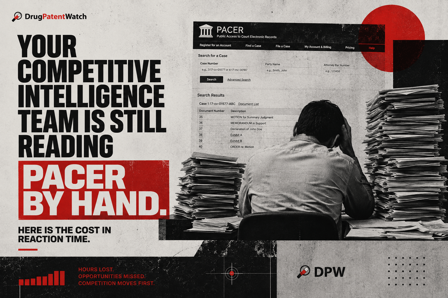Your Competitive Intelligence Team Is Still Reading PACER by Hand. Here Is the Cost in Reaction Time. image
