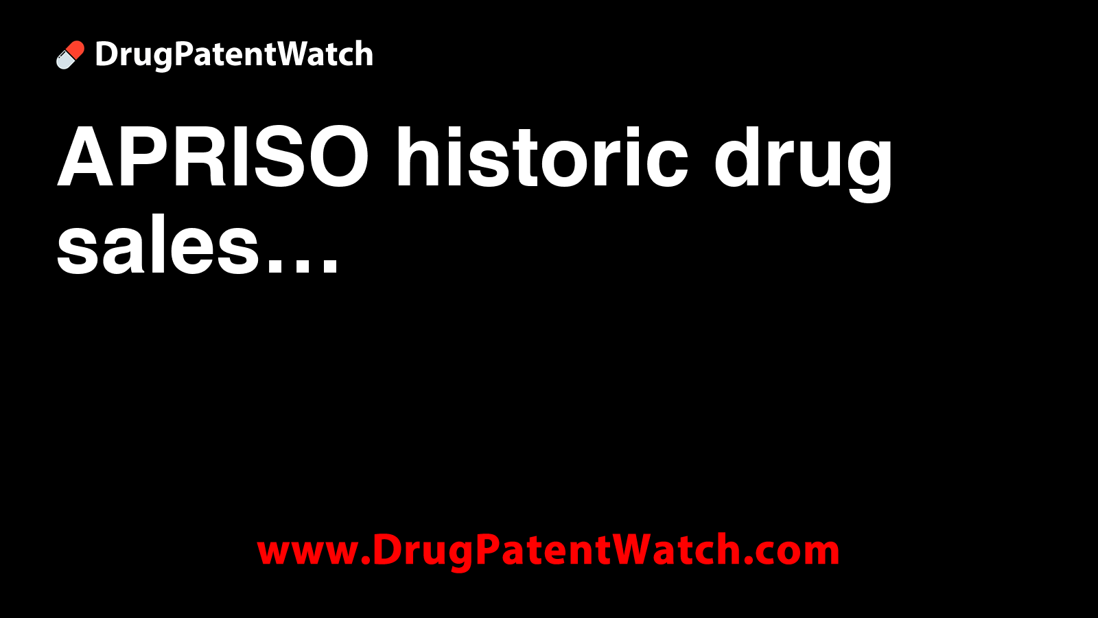 APRISO historic drug sales